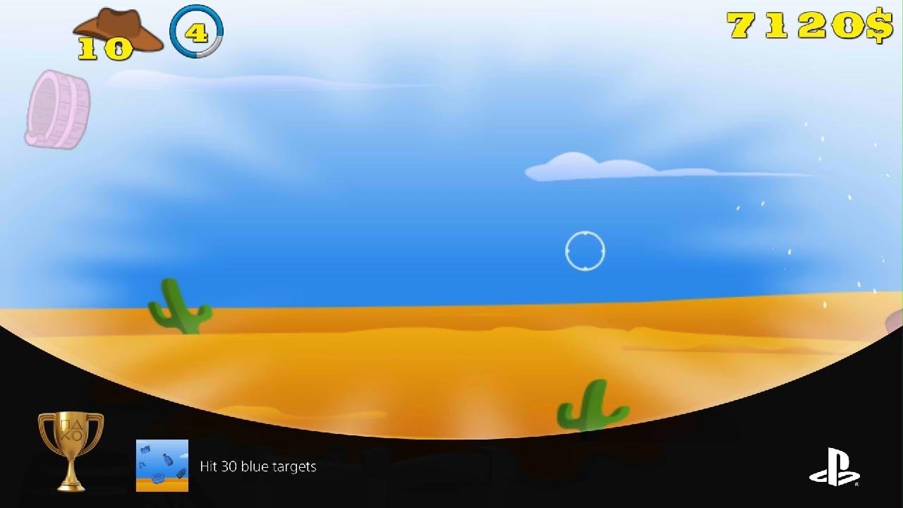 Cazzarion: Gunslinger ~ Hit 30 blue targets Trophy