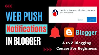 How to Setup Push Notifications in Blogger || Web Push Notifications Blogger 2023