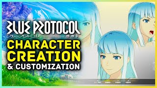 Blue Protocol - All Character Creation & Customization Options - Male & Female So Far!