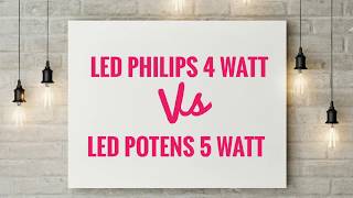 Philips LED & Genie Test Perbandingan ( Comparison ) side by side : 1. Genie 18w 2. LED 8w 3. LED Sc. 