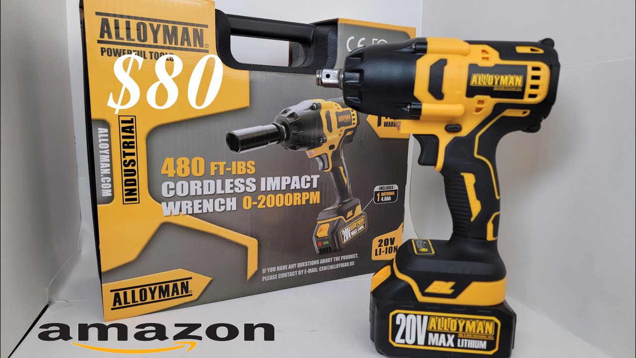 Alloyman 1/2 inch Brushless Impact Wrench Unboxing And Field Test. 