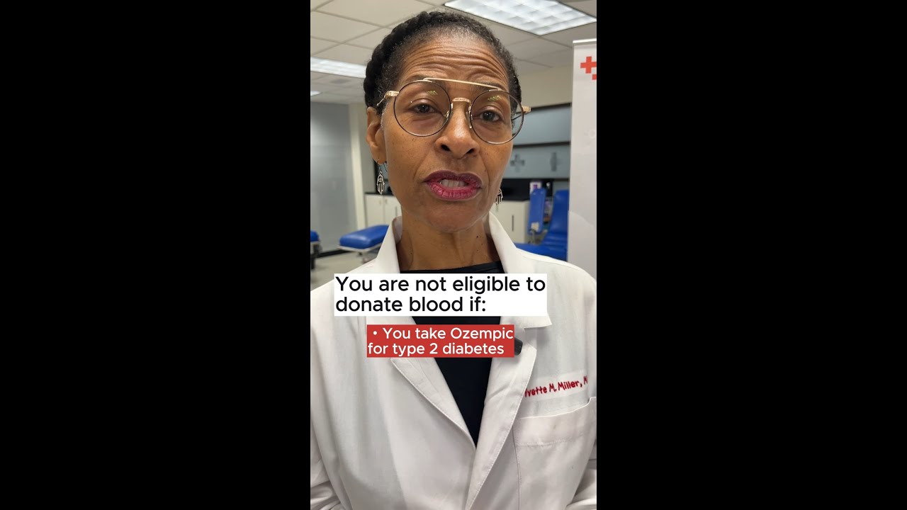 can you donate blood while on semaglutide Can you donate blood if you're taking Ozempic? #OzempicDiabetes