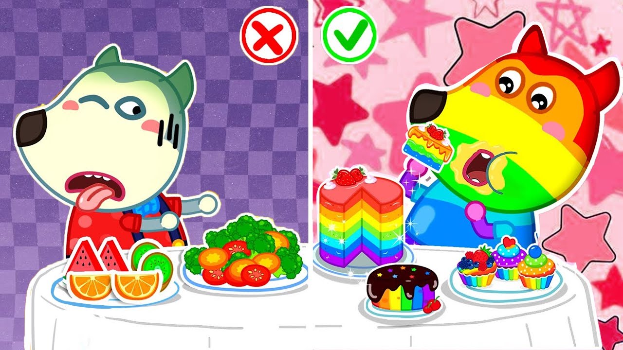 Pertarungan Makanan: Sayuran Hay Kue? 🥦🍰 Mana Yang Baik Untuk Pencernaan? | Wolf Indonesia