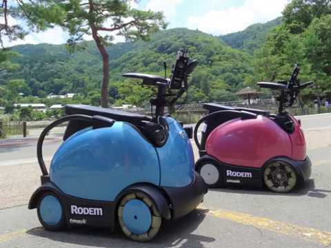 ロボットメーカー発のスマートモビリティ「ロデム」が嵐山を走る!RODEM 公道実証実験【テムザック】 - YouTube