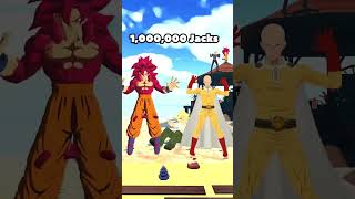 Jumping Jacks Compeion Goku, Saitama, All Might, And Tanjiro