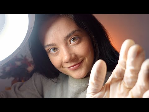 ASMR SKIN EXAM & Pumpkin Spice SPA FACIAL Roleplay! 🎃