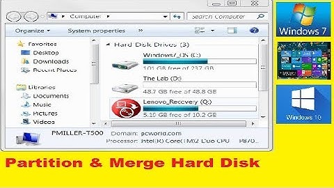 How To Partition, Combined, Shrink, Extend Hard Drive | Windows 7,8,10 |