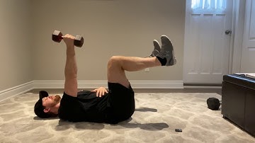 Deadbug Hold + Single Arm DB Floor Press