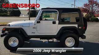 Used 2006 Jeep Wrangler Rubicon, Greensboro, NC T6P783661