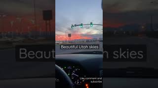 These Utah skies are beautiful man