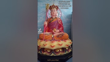 TƯỢNG ĐỨC PHẬT ĐỊA TẠNG VƯƠNG BỒ TÁT ĐẸP ,THÂN ÁO GẤM HOA VĂN , CHẤT LIỆU COMPOSITE CAO CẤP 2021