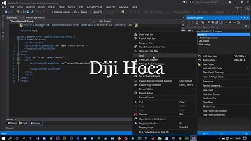 DERS 10: Visual Studio ASP.NET MasterPage (Anasayfa) nasıl kullanılır?