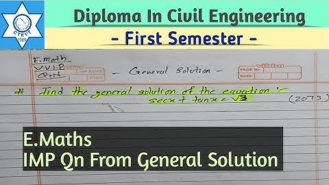 DCE - First Semester | Engineering Mathematics Imp Model Qn For Exam