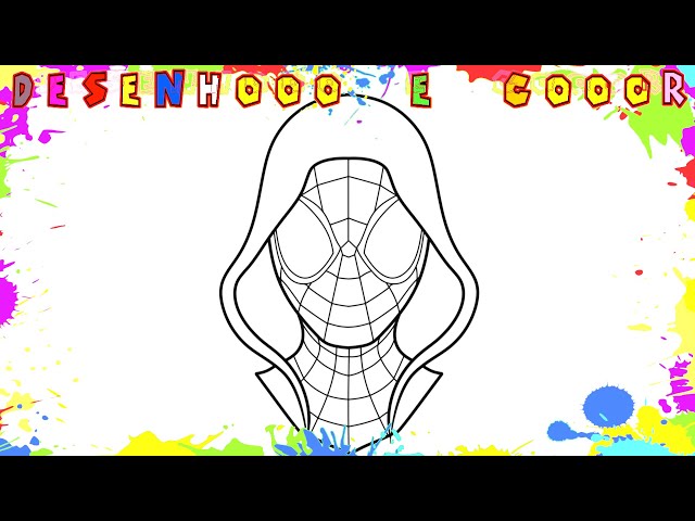 Desenhos de homem aranha para colorir, fáceis