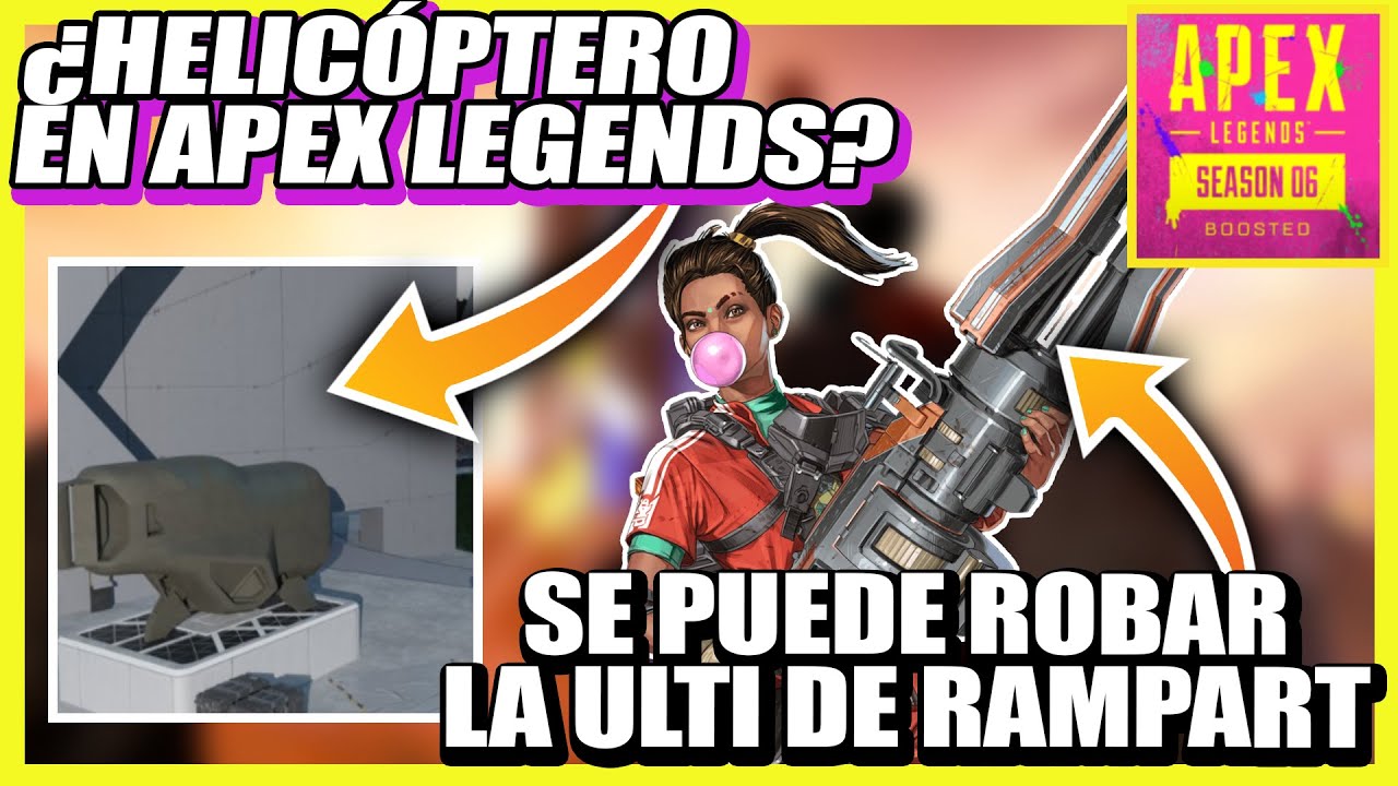 Habilidades de Rampart Temporada 6 | HELICÓPTERO 🚁 EN APEX LEGENDS