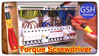 How to Set Up and Use a Torque Screwdriver for all the Connections in a Consumer Unit (Fuse Box)