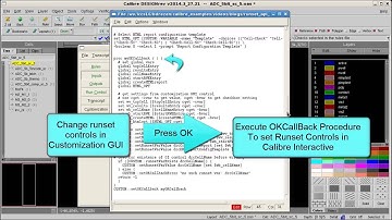 How to set Calibre Interactive runset options from the customization GUI