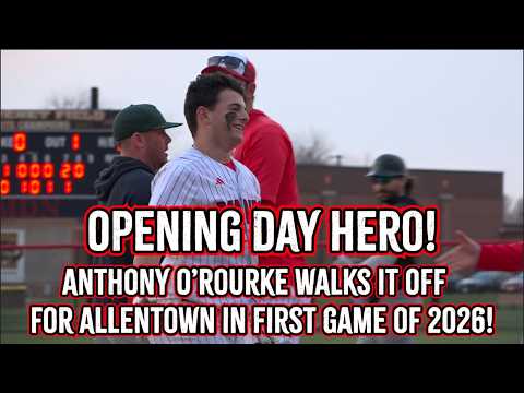 Anthony Rourke Allentown 5 Ramapo 4 (8 Innings) | HS Baseball | Anthony O'Rourke Walk ...