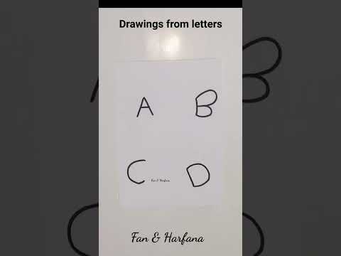 إزاى تحول الحروف لأسهل رسومات  