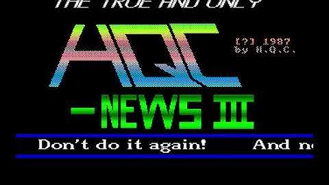 HQC News 3 Amiga Demo (1987)