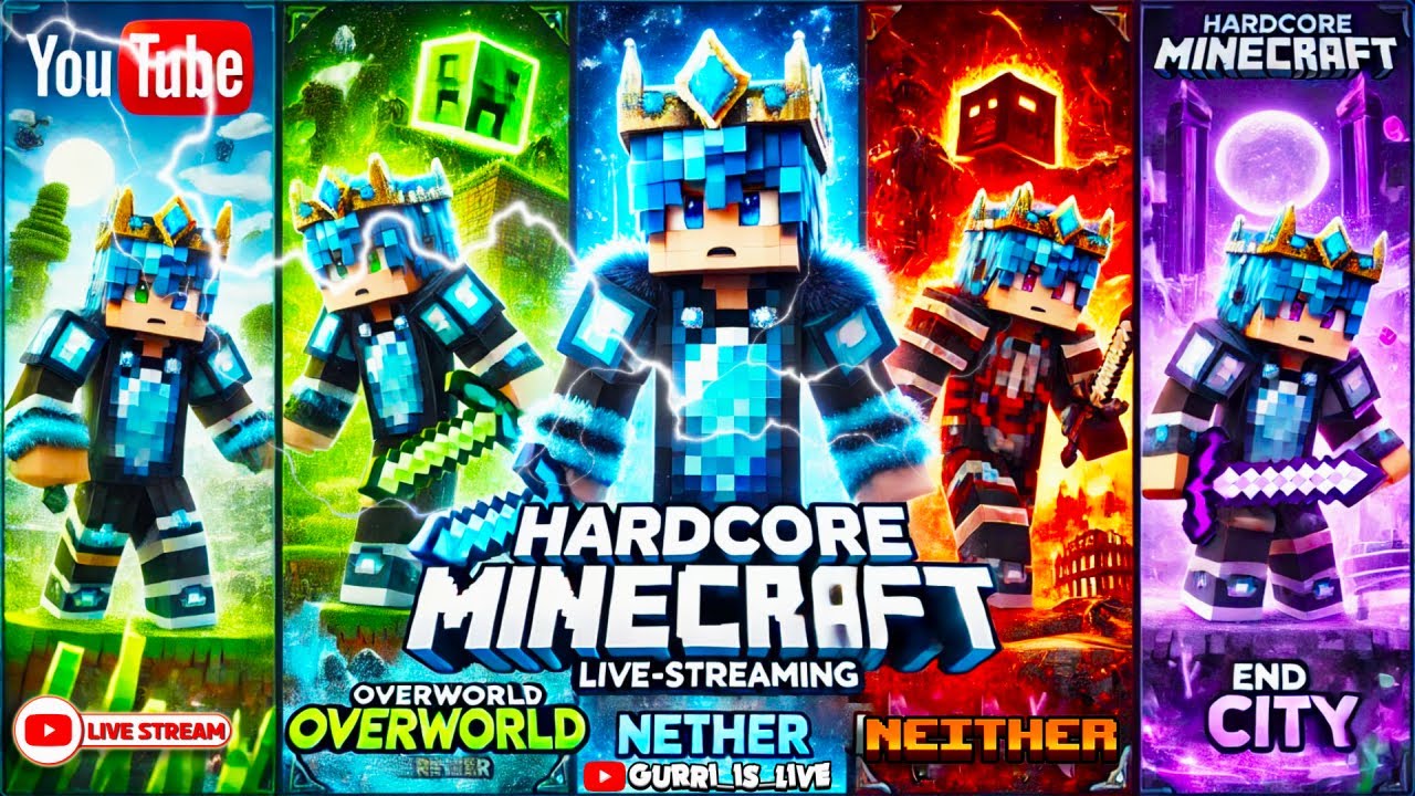 "💀 Minecraft Hardcore LIVE – Surviving the Ultimate Challenge or Game ...
