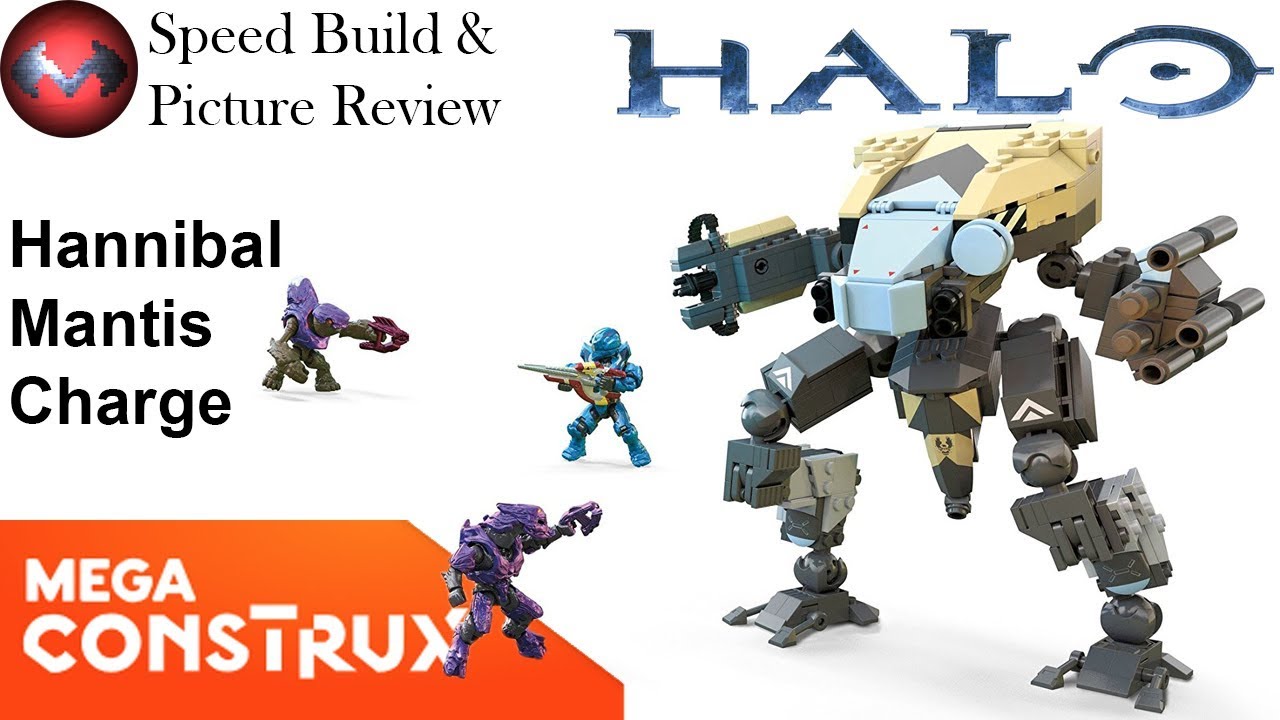Halo - Hannibal Mantis Charge - FIRST - Mega Construx Speed Build and Picture Review