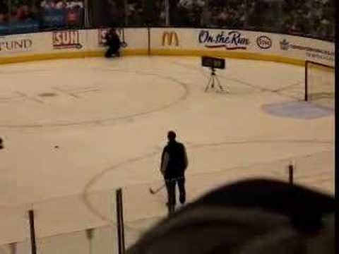 Chad Kilger sets NHL record for hardest shot.