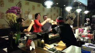 Sake Bomb @ Sushi ajito. Happy B-day Robert !