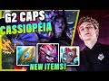 G2 CAPS PLAYING CASSIOPEIA MID W/ NEW ITEMS VS KAYLE | PRESEASON S11 G2 PLAYERS STREAM GAMEPLAYS