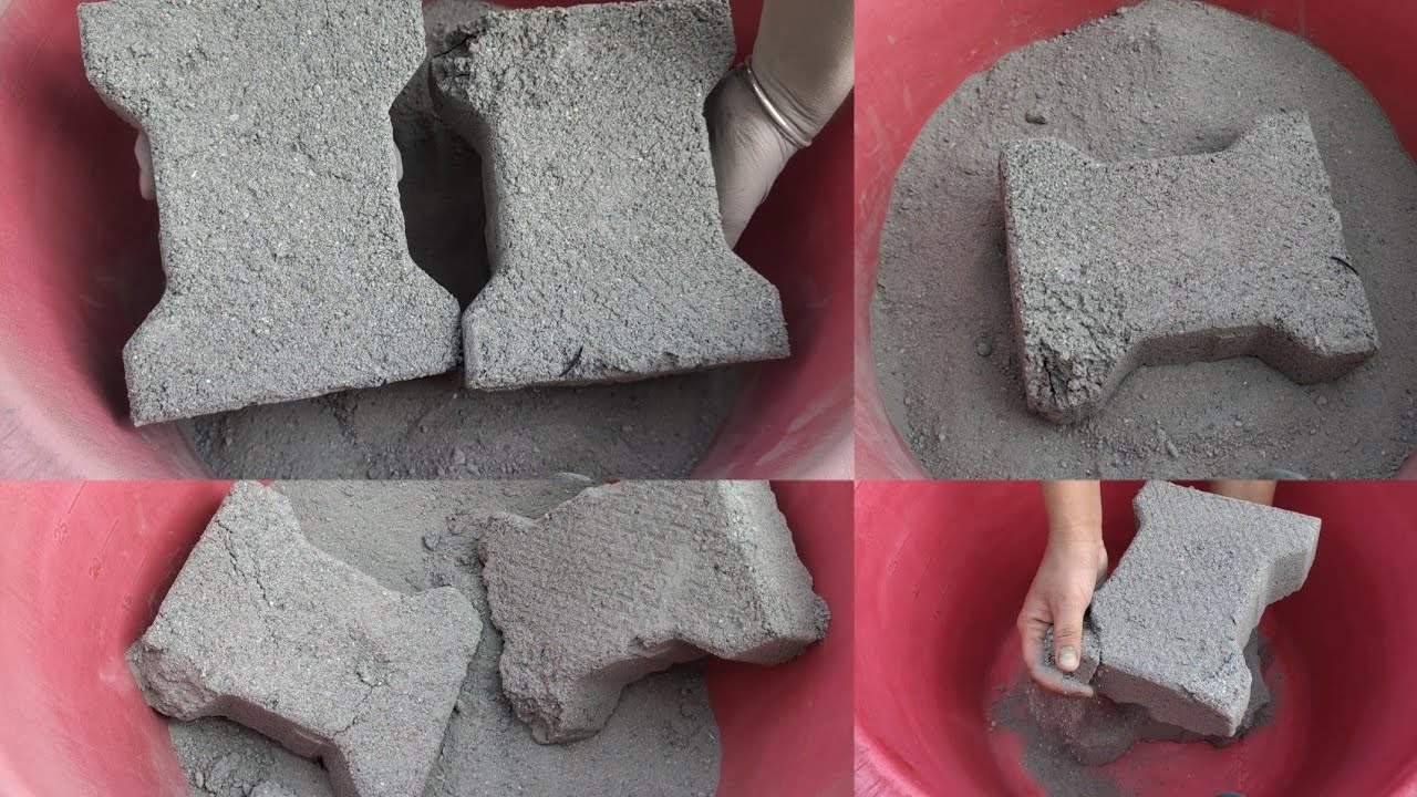 Asmr - dusty 🌪️ soft grainy sand cement full dry crumbling
