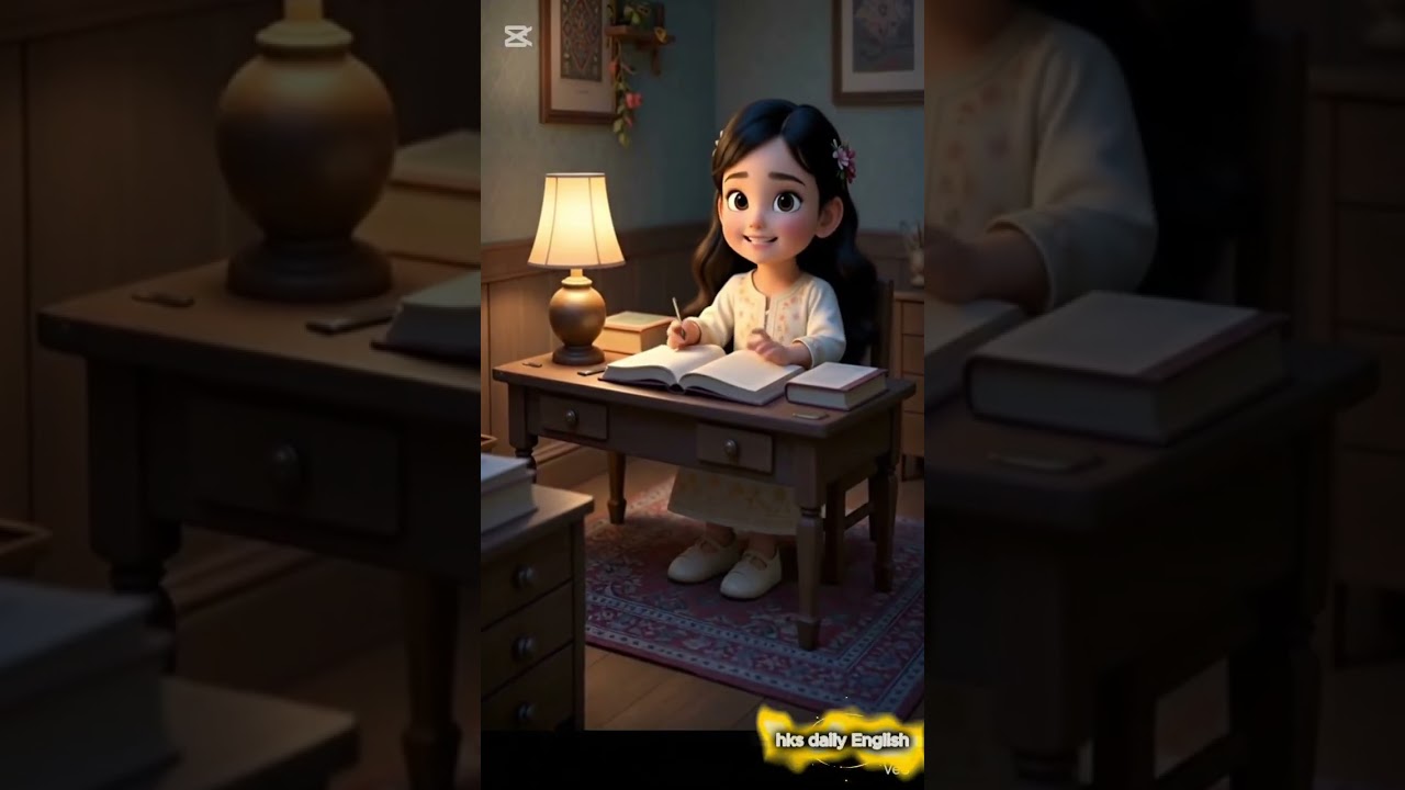 Learning English with a cute baby teacher 