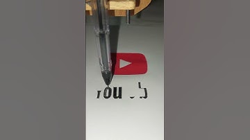 YouTube logo Drawing using CNC plotter  #cncplotter #art
