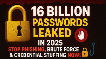 🔐 16 Billion Passwords LEAKED in 2025: Stop Phishing, Brute Force & Credential Stuffing NOW!
