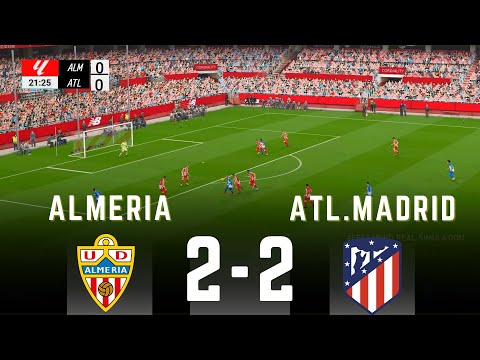 ALMERIA VS ATL.MADRID  2-2  | LALIGA 2024 | SIMULACIÓN #laliga