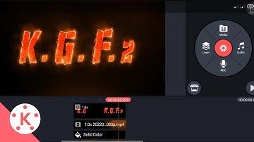 K.G.F.2 Intro Editing Tutorial Kinemaster || How to make Cinematic Intro in Android