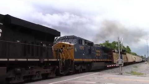 NORFOLK SOUTHERN GE ES40DC GEVO Northbound Mix Freight W/GECX GE D8-40CW Unit