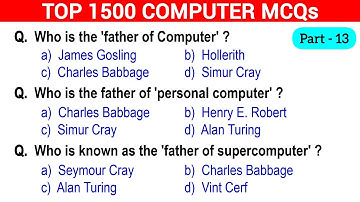 🔥1500 Computer Fundamentals MCQs – Part 13 | Crack Any Exam Easily! 