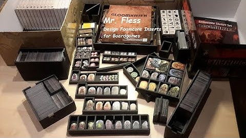 Gloomhaven Custom Foam Core Insert / Organizer (Full Version of my Plan)