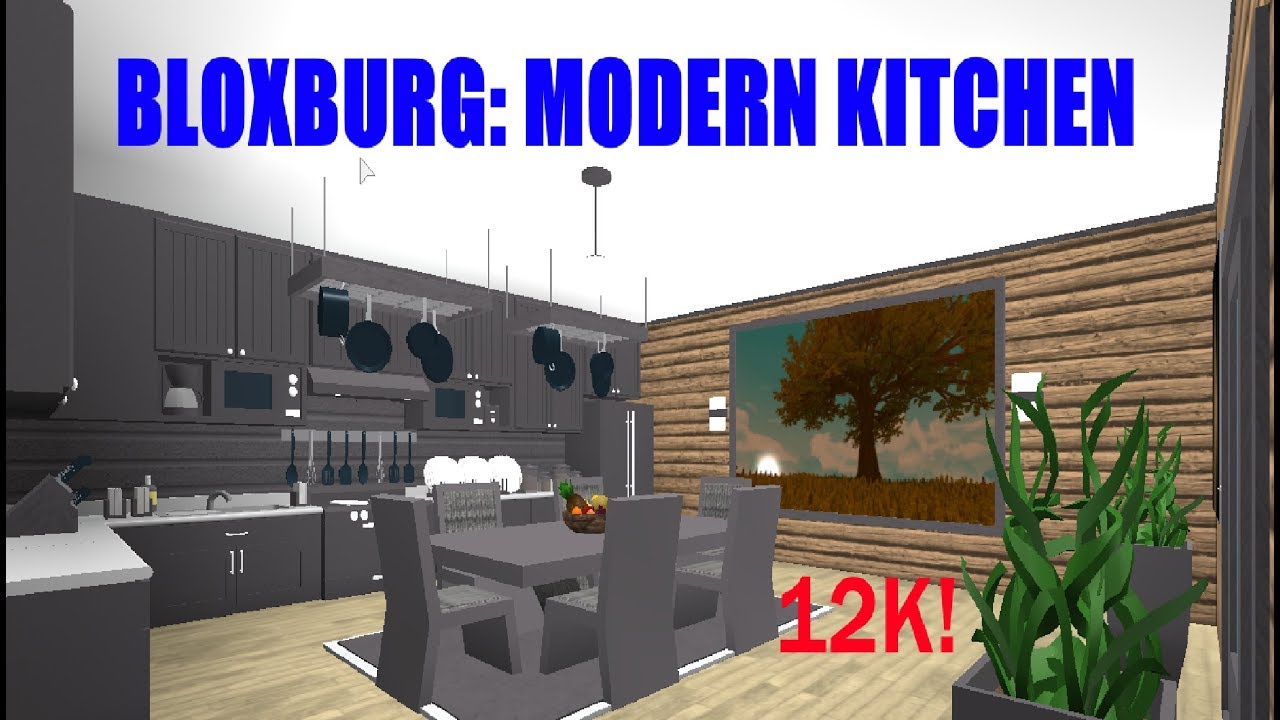 Bloxburg Speed Build: Modern Kitchen 12k! - YouTube