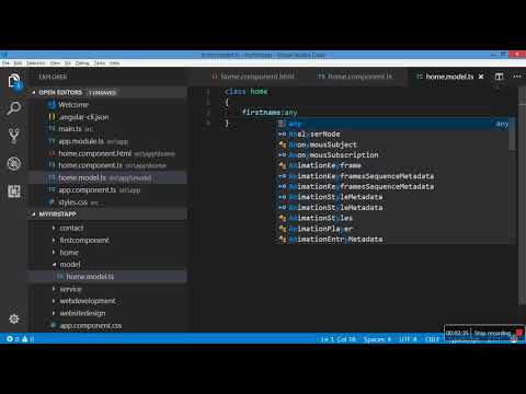 Create model and bind in HTML form | Angular-5 Video Tutorial-16(Hindi/Urdu)