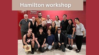 Hamilton cast gives theater workshop!