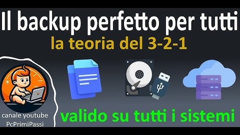 La migliore strategia di backup da usare su qualsiasi sistema