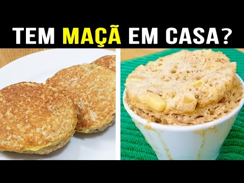 Receitas RÁPIDAS com MAÇÃ - Deliciosas, Saudáveis e com Poucos Ingredientes!
