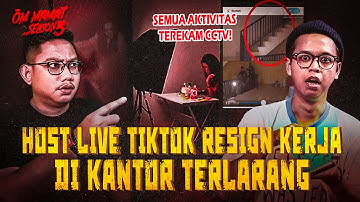 TEREKAM PAS LAGI LIVE! SATU KANTOR PADA KABURRR : KISAH HOROR HOST LIVE TIKTOK #OMMAMAT