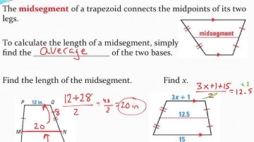 Finding the midsegment of a trapezoid