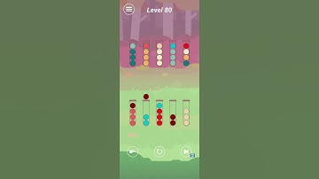 Ball Sort Puzzle Medium Level 80 gameplay (iOS Android)