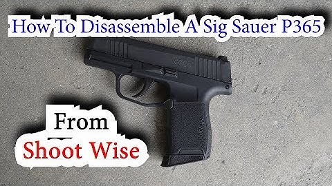 How To Disassemble A Sig P365