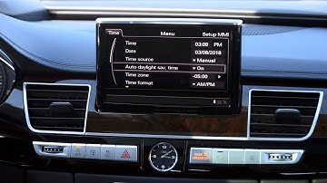 How to Adjust Clock Settings with Audi Infotainment | Daylight Savings Time | Tutorial