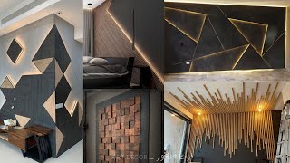 ديكورات خشبية للجدران 2022 | أفكار ديكورات جدران مودرن | تجليد الحوائط بالخشب