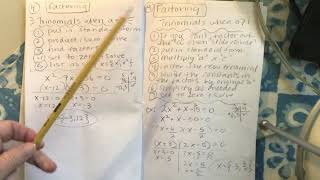 Alg 1B: Quadratic Review book and test info